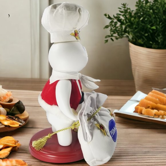 Rare Santa Doughboy Porcelain Collector’s Doll L.E. Danbury Mint & Pillsbury Co. - Picture 4 of 16